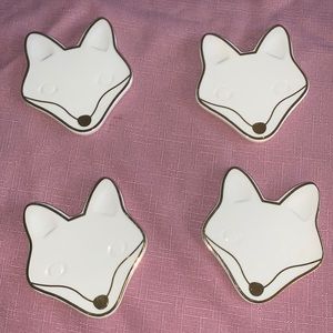 FOX COASTERS Set of 4 Charming Charlie
